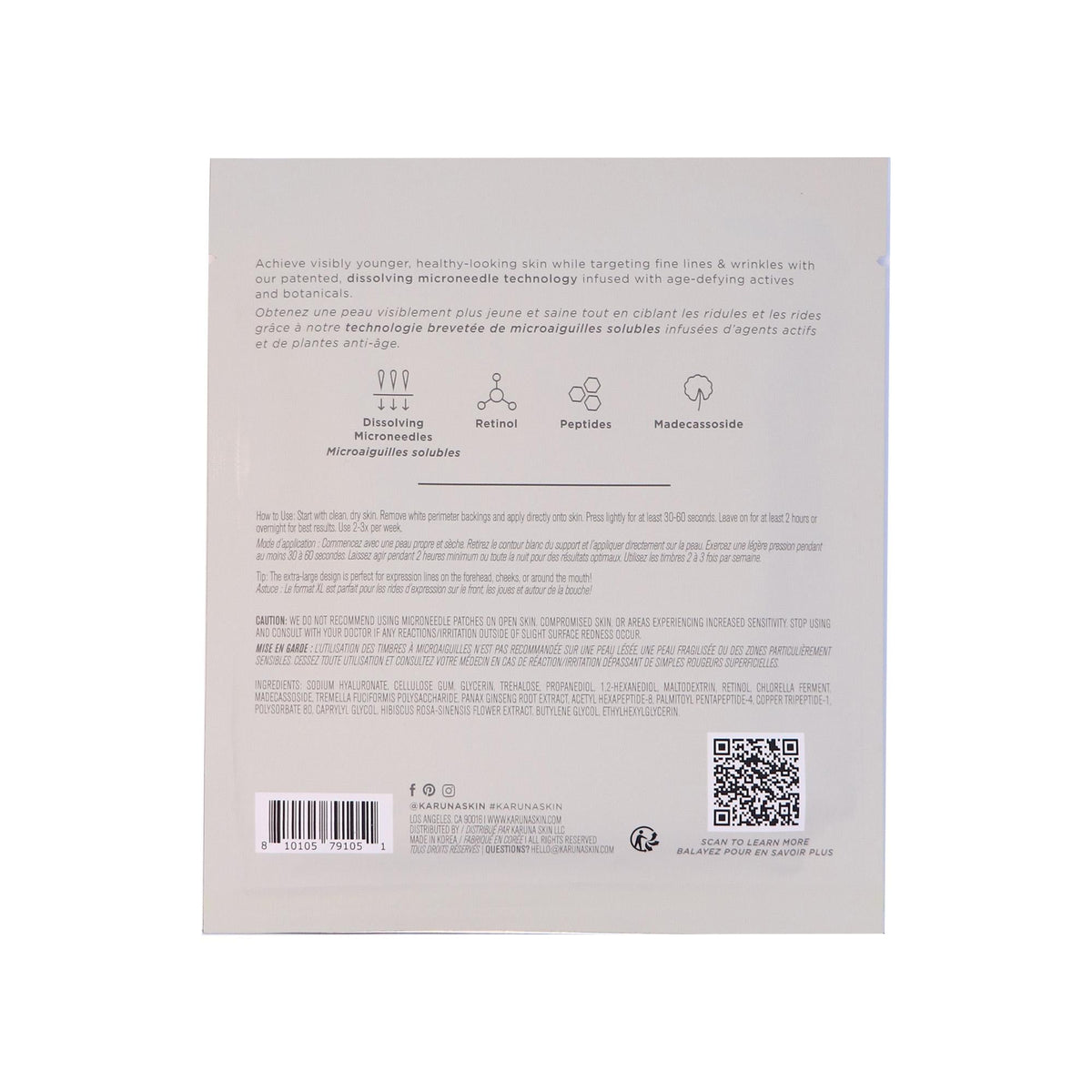 Karuna Age Rewind Microneedle Patches, XL