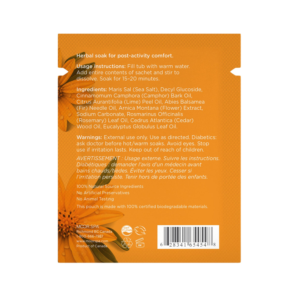 Kurhaus Mineral Bath Salt, Arnica