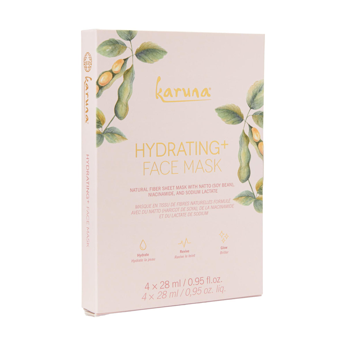 Karuna Hydrating+ Face Mask, 4 ct
